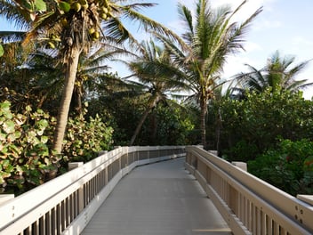 A boardwalk in Boca Raton Florida