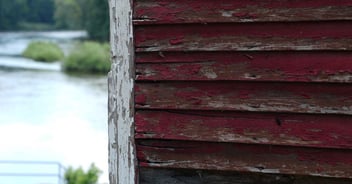 A home suffering from dry rot on the exterior